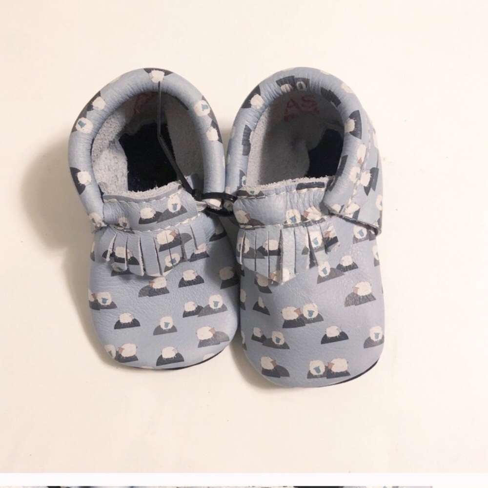 Freshly Picked Sheep Print Moccs Size 3